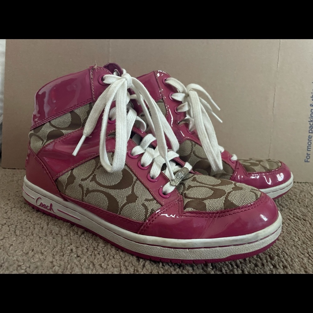 Coach hi top sneakers